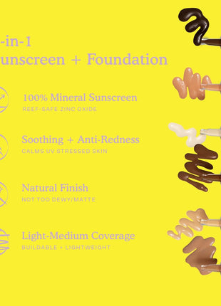 Tower 28 SunnyDays SPF 30 Tinted Moisturizer - 2-in-1 Buildable Coverage Foundation + Mineral Sunscreen for Face - Zinc Oxide, Aloe & Prickly Pear for Sensitive Skin - 05 Fair/Pink (1 oz)