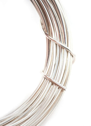 CRAFT WIRE 18 Gauge, 925 Sterling Silver Wire (Round) Half Hard Made in USA - 5FT