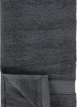 Utopia Towels 6 Pack Premium Hand Towels, 16x28 in, 600 GSM Cotton, Grey | Premium Ultra-Soft Lightweight Ring Spun Cotton Hand Towels - Highly Absorbent, Ideal for Bathroom, Gym, Spa & Hotel