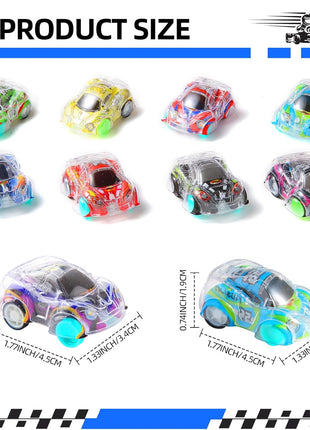 50 Pcs Mini Pull Back Cars Set, Pull Back Racing Vehicles for Kids Toddlers, Bulk Toys Party Favors Treasure Box, Classroom Prizes, Pinata Fillers,Goodie Bag Stuffers for Boys Girls