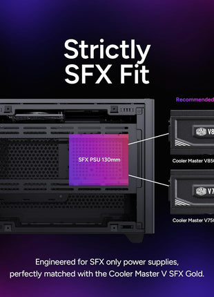 Cooler Master NR200 Mini-ITX PC Case, High Airflow, 330mm GPU Support