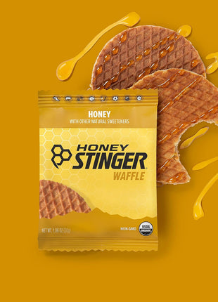 Honey Stinger Organic Honey Waffle, Energy Stroopwafel for Exercise, Endurance and Performance, Sports Nutrition for Home & Gym, Pre and Post Workout, 16.96 Ounces (Pack of 16)
