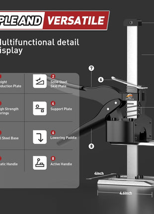 XClifes Labor Saving Arm Jack Handle 2 Pack, Construction Jack, Wall Tile Locator, Multi Function Height Adjustment Lifting Device, Door Panel Lifting Cabinet, Raised 6.69 in, Pair Dynamic Load 450 LB