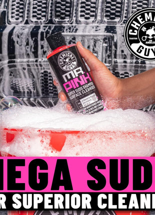 Chemical Guys Mr. Pink Car Wash Soap - 64 oz Super Suds Foaming Car Wash Soap for Cannon, Blaster, or Bucket Washing - pH Balanced, Safe on Wax, Sealant, Ceramic, and Clear Coat Finishes