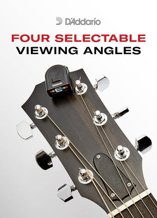 D'Addario Micro Headstock Tuner, 1 Pack | D'Addario tuners deliver fast, accurate tuning with a compact design and clear display for reliable performance.