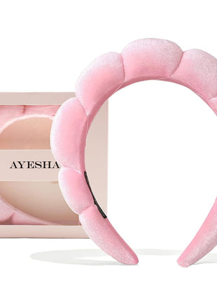 Ayesha Spa Headband for Washing Face Makeup Skincare Soft Sponge Hair band