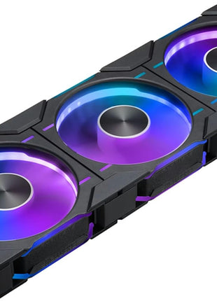 Phanteks D30 120mm Reverse Airflow ARGB PWM PC Fan, 3-Pack, Black