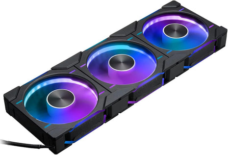 Phanteks D30 120mm Reverse Airflow ARGB PWM PC Fan, 3-Pack, Black