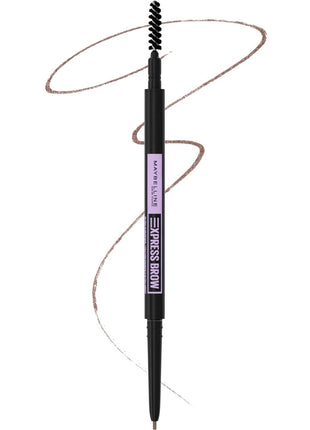 Maybelline Express Brow Ultra Slim Eyebrow Makeup, Brow Pencil with Precision Tip and Spoolie for Defined Eyebrows, Soft Brown 255, 1 Count