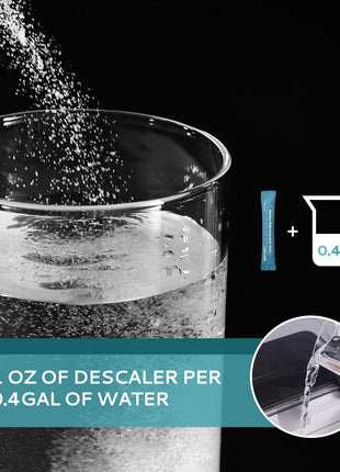 EUHOMY Ice Maker Cleaner & Descaler | 4 Use & Individually Packed | Ice Machine Cleaner with Organic Citric Acid Descaling Powder, Ideal for All Brands