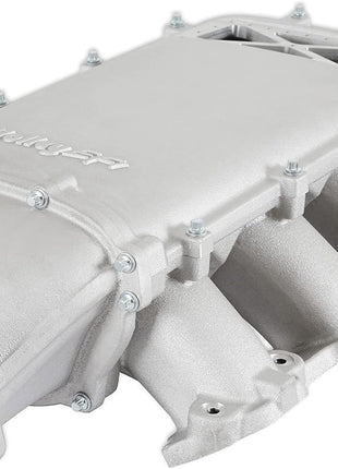 Holley Intake Manifold, Ultra Lo-Ram, 105 mm Throttle Body Flange, Burst Panel Flange, GM GenV LT-Series, Aluminum, Natural, Each