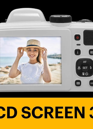KODAK PIXPRO AZ425 Digital Camera, 42x Optical Zoom Bridge with 20MP BSI Sensor, Li-Ion Battery, OIS, 1080p Full HD Video, White