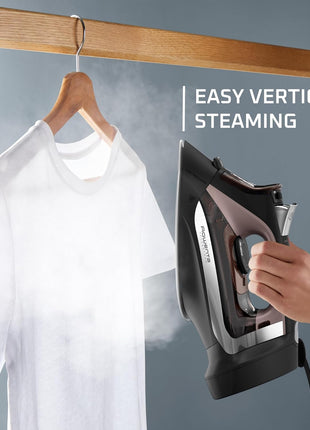 Rowenta AccessSteam Cordreel Steam Iron for Clothes, Anti-Drip Protection, Clothes Iron with Steamer, DW2459U1