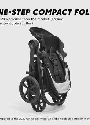 Baby Jogger City Select 2 Single-to-Double Modular Stroller Eco Collection Lunar Black