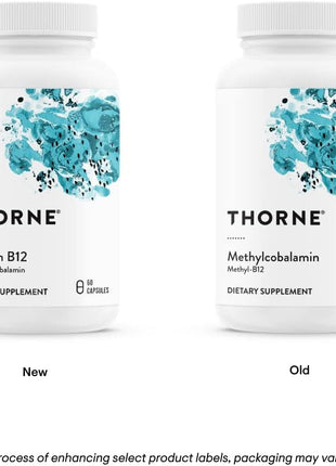 THORNE - 5-MTHF & Vitamin B12 Bundle - Cardiovascular & Nerve Support - 60 Servings