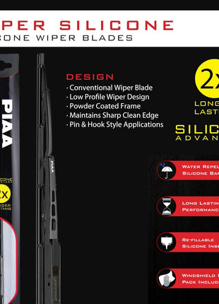 Piaa 95048 Super Silicone Wiper Blade - 19 inch inch 475mm (Pack of 1) inch