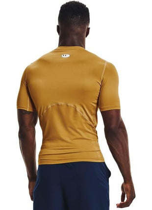 Under Armour Men's Armour HeatGear Compression Short-Sleeve T-Shirt , White (100)/Black, Medium
