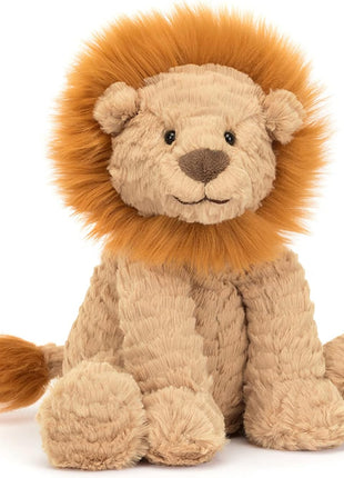 Jellycat Fuddlewuddle Lion Stuffed Animal, Medium 9 inches - Big Cat Plush Toy - Classic Children's Gift