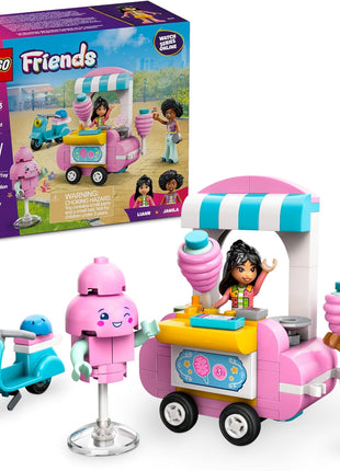 LEGO Friends Cotton Candy Stand and Scooter - Building Toy Pretend Play Set for Kids, Girls and Boys, Ages 6+ - with 2 Minidolls, Wheelable Food Cart and Accessories - Gift Idea for Birthday - 42643