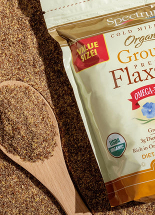 Spectrum Essentials Organic Ground Flaxseed, Gluten Free, 24 Oz