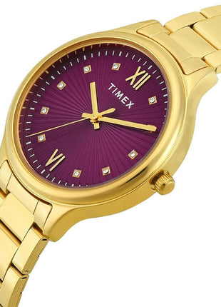 TIMEX Trendline Purple Round Dial Analog Women's Watch - TWTL12113