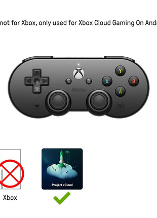 8Bitdo Sn30 Pro Bluetooth Controller for Mobile & Xbox Cloud Gaming on Android, Gaming Controller for iPhone, iPad, macOS and Apple TV (No Mobile Clip) - Not for Xbox