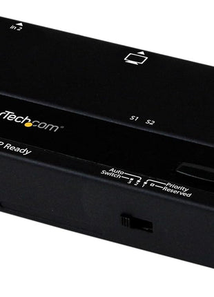 StarTech.com 2 Port HDMI Switch w/ Automatic and Priority Switching - 2 In 1 Out HDMI Selector with Automatic Priority Switching – 1080p, TAA (VS221HDQ)
