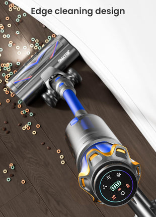 Cordless Vacuum Cleaner, Upgraded 580W 48KPA 65Mins Cordless Stick Vacuum Cleaner with Self Standing and Touch Screen, Anti tangle Wireless Vacumm, Vacuum Cleaners for Home/Pet Hair/Carpets/Floors