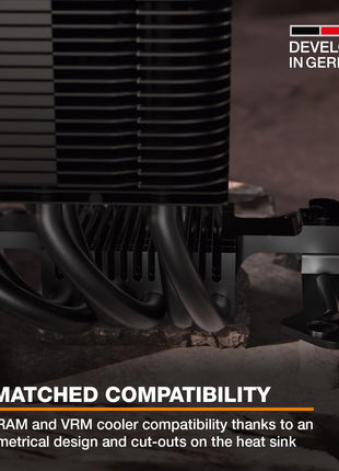 be quiet! Dark Rock 5 CPU air Cooler | Extremely high Cooling Performance | 6 high-Performance Heat Pipes | Silent Wings 4 120mm PWM Fan | high RAM and VRM Cooler Compatibility | BK035