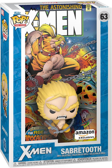 Funko POP! Marvel: Age of Apocalypse - Sabretooth - Amazon Exclusive | Official Owned IP Merch - Collectable Vinyl Figurine for Shelf Display - Birthday Gift Idea for Fans and Collectors
