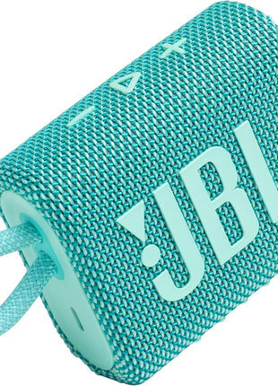 JBL Go 3 - Portable Mini Bluetooth Speaker, big audio and punchy bass, IP67 waterproof and dustproof, 5 hours of playtime, speaker for home, outdoor and travel (Teal)