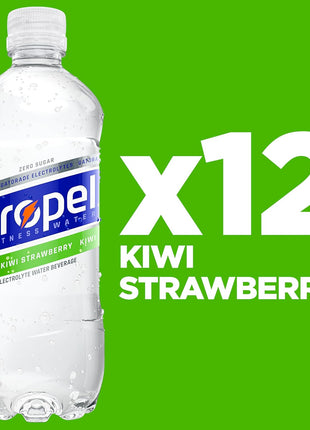 Propel, Kiwi Strawberry, Zero Calorie Sports Drinking Water with Electrolytes and Vitamins C&E, 16.9 Fl Oz (12 Count)
