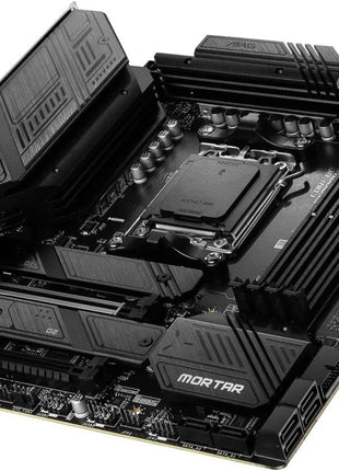 MSI MAG B650M Mortar WiFi Gaming Motherboard (AMD Ryzen 9000/8000/7000 Series Processors,AM5,DDR5,PCIe 4.0,M.2 Slots,SATA 6Gb/s,USB 3.2 Gen 2,HDMI/DP,Wi-Fi 6E,Bluetooth 5.3,2.5Gbps LAN,mATX)