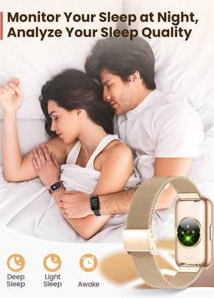 Fitness Trackers,Smart Watches for Men Women with 24/7 Heart Rate/Sleep Monitor, Fitness Watch with IP68 Waterproof, Health Activity Trackers for Android and iPhone Burgundy-Gold