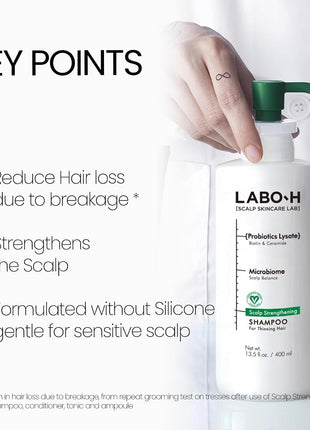 Scalp Strengthening Roll On Serum with Shampoo & Conditioner Set - Korean Hair Anchoring Serum for Daily Massage and Hair Growth | Vegan | Anti-Loss Treatment | Cooling & Soothing Relief with