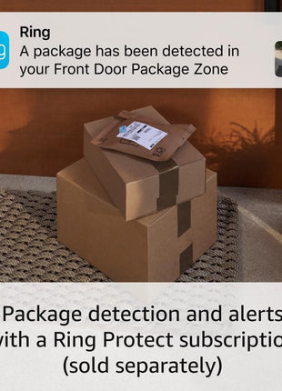 Ring Battery Doorbell Pro, Home or business security, Two-Way Talk with Audio+, 3D Motion Detection, and 1536p HD+ Head-to-Toe Video