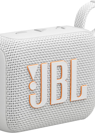 JBL Go 4 - Ultra-Portable, Waterproof and Dustproof Bluetooth Speaker, Big JBL Pro Sound with Punchy bass, 7-Hour Built-in Battery, Made in Part with Recycled Materials (White)