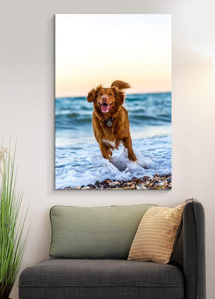 NWT Custom Canvas Prints with Your Photos for Pet/Animal, Personalized Canvas Pictures for Wall to Print Framed 24x16 inches