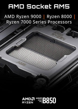 GIGABYTE B850 Gaming WIFI6 AMD AM5 ATX Motherboard, Support AMD Ryzen 9000/8000/7000 Series, DDR5, 6+2+2 Power Phase, 3X M.2, PCIe 5.0, USB-C, WIFI6, GbE LAN, EZ-Latch, 5-Year Warranty