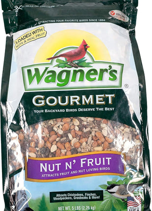 Wagner's 82072 Gourmet Nut & Fruit Wild Bird Food, 5 Pound (Pack of 1)