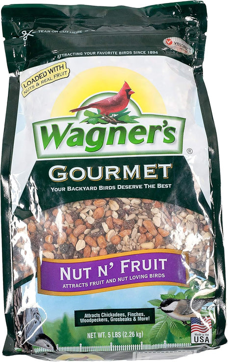 Wagner's 82072 Gourmet Nut & Fruit Wild Bird Food, 5 Pound (Pack of 1)