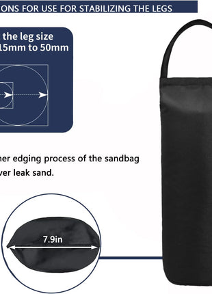 112 LBS Canopy Weights Sand Bags for Canopy Outdoor Advertising Tent Sunshade Fixed Windproof Pop up Tent(No Sand) 4-Pack Package May Vary