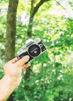 OM SYSTEM Olympus E-M10 Mark IV Silver Micro Four Thirds System Camera 20MP Sensor 5-Axis Image Stabilization 4K Video Wi-Fi | 20MP Sensor 5-Axis Image Stabilization 4K Video Wi-Fi