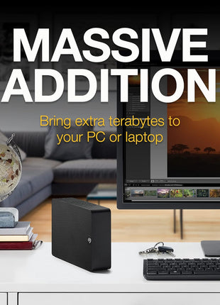 Seagate Expansion 8TB External Hard Drive HDD - USB 3.0, with Rescue Data Recovery Services (STKP8000400)