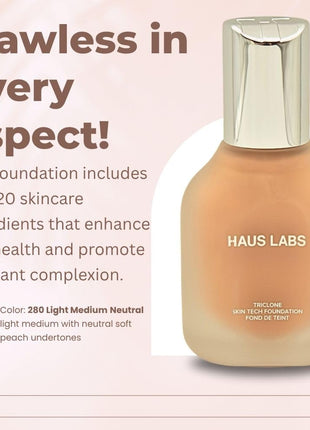 Haus Labs Triclone Skin Tech Foundation - 280 Light Medium Neutral