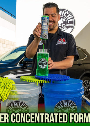 Chemical Guys Car Wash Soap for Foam Cannon or Bucket, Honeydew Snow Foam Car Wash Soap for Trucks, Motorcycles, RVs & More, Super Suds, Honeydew Scent - 128 oz (1 Gallon)