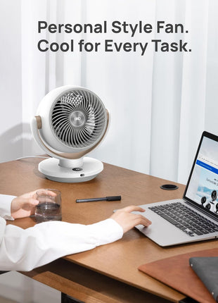 DREO Fan for Bedroom, Desk Air Circulator Fans with Remote, 11 Inch Table Fan for Whole Room, 65ft Powerful Airflow, 120° Vertical Manual and 90° Oscillating, 4 Speeds, 8H Timer, 25dB Quiet, Home