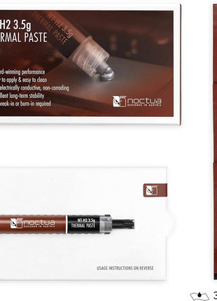 Noctua NT-H2 3.5g, Thermal Computer Paste incl. 3 Cleaning Wipes (3.5g)
