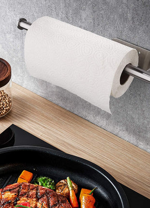 Paper Towel Holders for Kitchen,Paper Towels Bulk  Self Adhesive Under Cabinet,Both Available in Adhesive and Screws,Stainless Steel