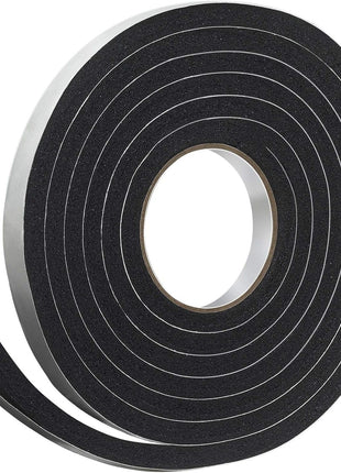 Frost King R734H Sponge Rubber Foam Tape 3/4 inch W X 7/16 inch H X 10' L, Black